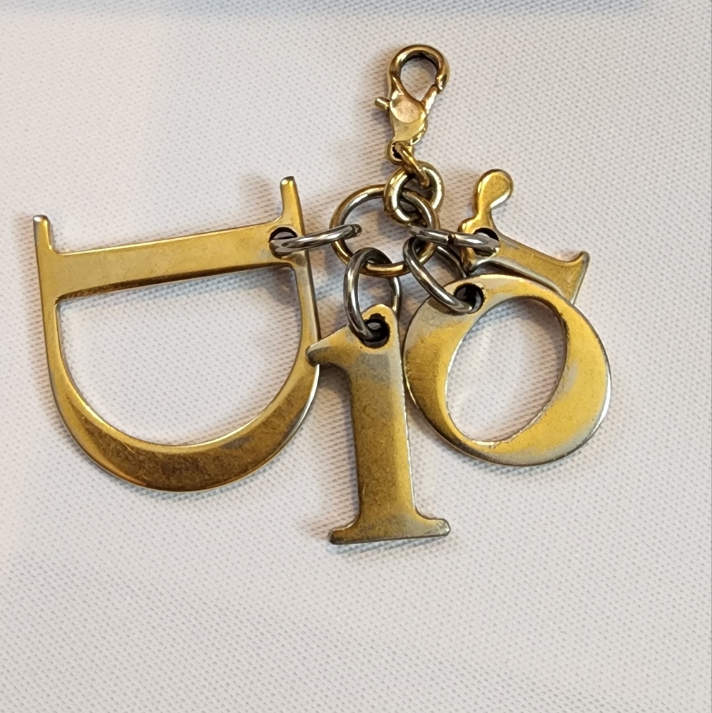 Dior Gold Plated Key Chain Accessory - Picture 2 of 4